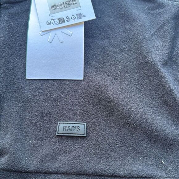Rains Addis Fleece Half Zip black size Medium nwt - Picture 7 of 7